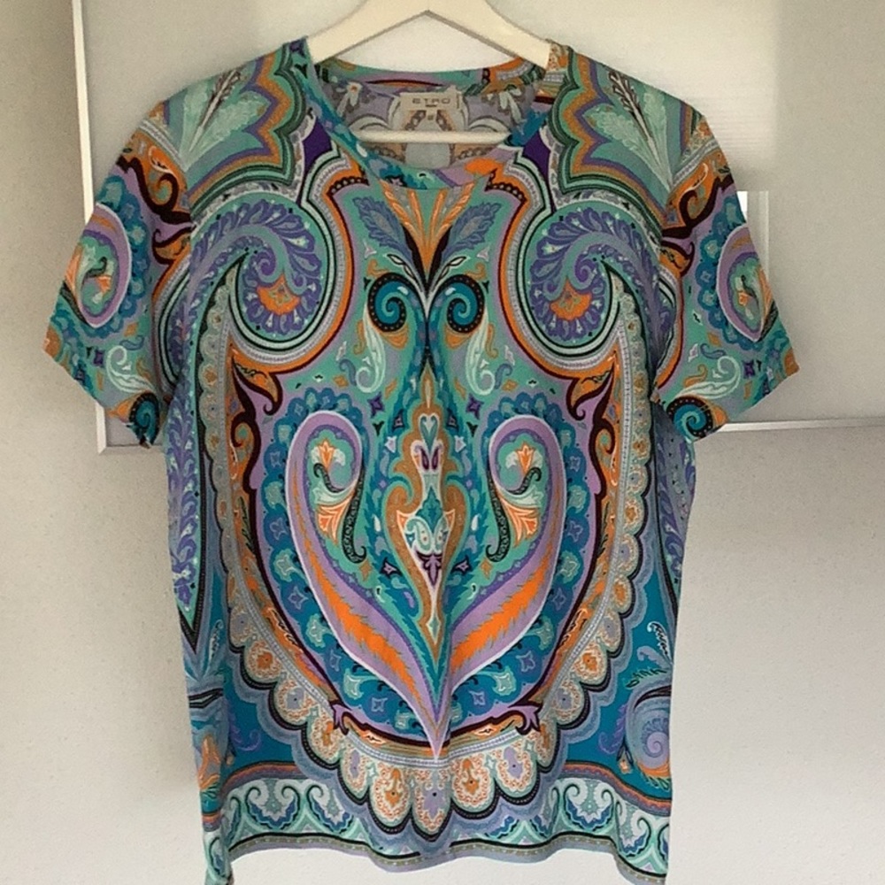 Etro Designer made in Italy short sleeves top
